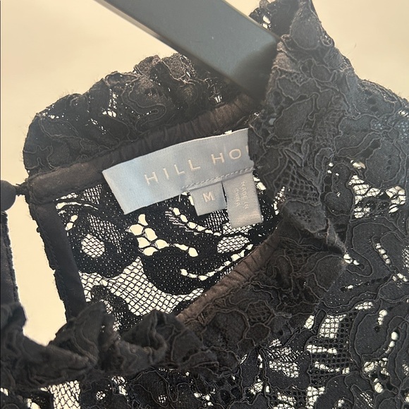 Hill House Black Lace Blouse- size medium - Picture 2 of 5